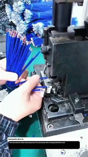 Automatic Wire Crimping Machine | High-Speed Cable Terminal Pressing Technology.