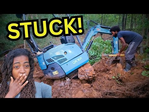 I Got My New Mini Excavator STUCK!