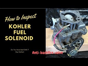 Kohler Command fuel solenoid