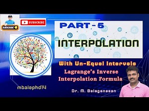 6 - Lagrange's Inverse Interpolation Formula