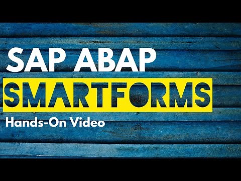 SMARTFORMS Creation in SAP ABAP | SAP ABAP Online Training