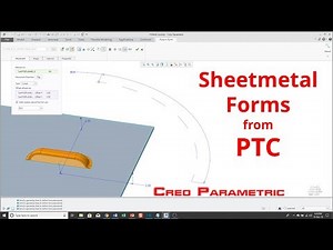Creo Parametric - Sheetmetal Forms from PTC | Tutorial