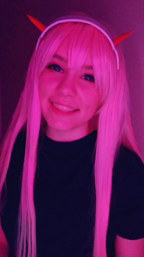 Stunning Zero Two Cosplay with Flashing Lights