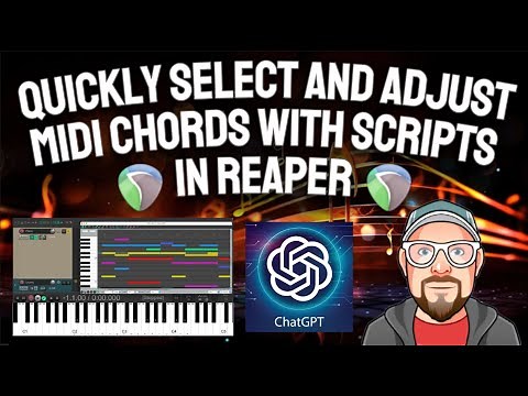 Quickly Select and Adjust MIDI Chords with Scripts in REAPER
