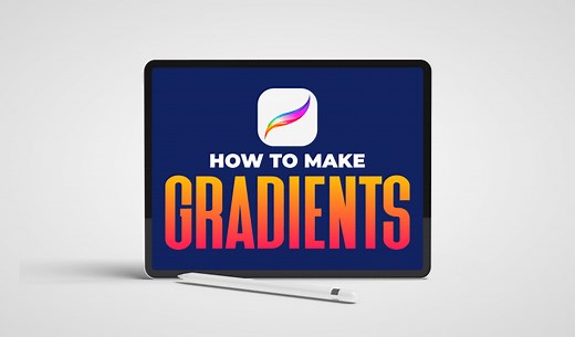 How To Make A Gradient In Procreate | Linear and Radial – Logos By Nick