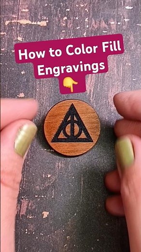 How to Fill Wood Laser Engravings with Color! 🖌 #laserengraving #lasercraft #lasercut #lasertips