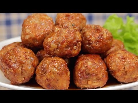 Sweet and Sour Meatballs with Lotus Root (Perfect Bento Ingredient Recipe) | Cooking with Dog