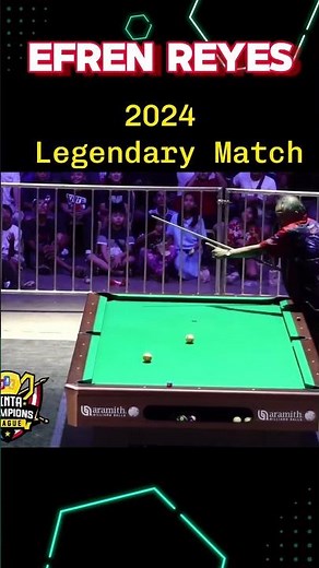Efren "Bata" Reyes Shines at the 2024 Legendary Match #pool #billiardstv