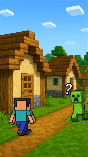 When a Creeper Visits the Villager's House| Minecraft Animation #minecraft #creeper