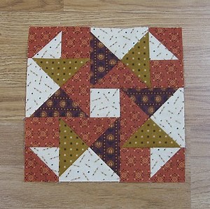 Free Tumbling Ties Quilt Block Pattern