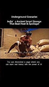 Underground Granaries: India’s Ancient Natural Food Preservation System! #UndergroundGranary