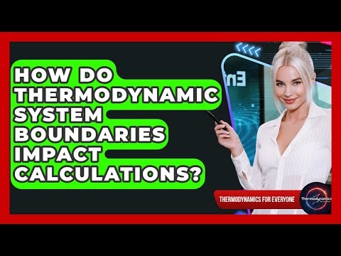 How Do Thermodynamic System Boundaries Impact Calculations? - Thermodynamics For Everyone
