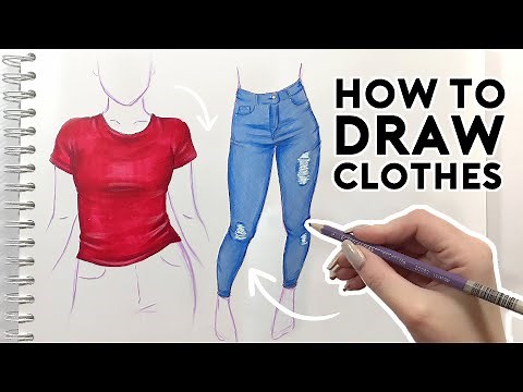 HOW TO DRAW CLOTHES | Sketching & Coloring Tutorial