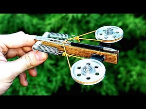 Making a Mini Compound Crossbow with Springs