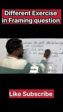 Different Exercise in Framing Question #english