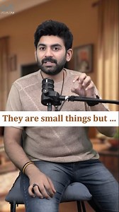 104K views · 2.4K reactions | Have you ever thought about the importance of small things ? Check out the video for an interesting quotation #smallthings #procrastination #podcast #important #time #actorguru #viralvideos #productivity #planing #proactive Hair style by @hairtalksalon Video production by @infinitumhyderabad Did you find the video useful ? | Sharwany Gurucharan Kodur | Facebook