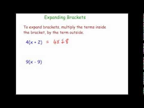 Expanding Brackets - Corbettmaths
