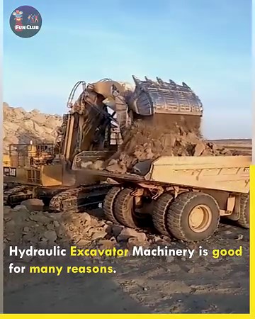 Learn How to Dig Faster and Easier with Hydraulic Excavator Machinery A Video Tutorial.😱😲 #HydraulicExcavatorTips #HydraulicExcavatorVideo | Fun club