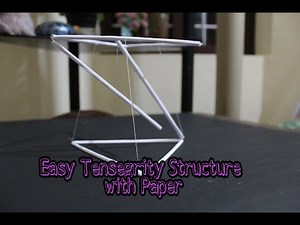 DIY - Tensegrity structure with paper