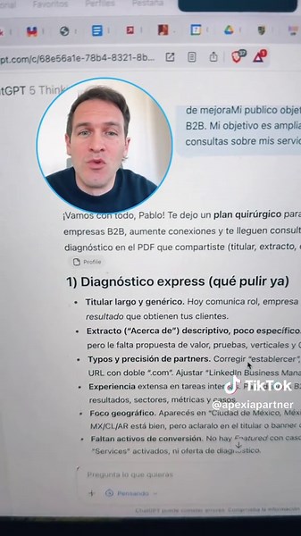 Optimiza tu perfil de LinkedIn con ChatGPT
