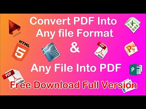 Best PDF Converter Ever (Free Download) Convert Into any file Format