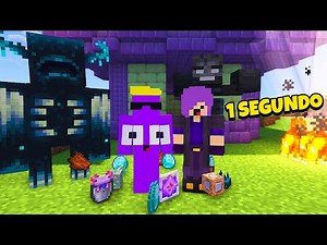 MINECRAFT mas a CADA SEGUNDO aparecem MOBS, ESTRUTURAS e ITENS ALEATÓRIOS!!!