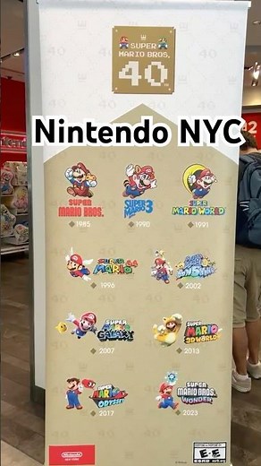 Super Mario Bros 40th Anniversary Nintendo NYC