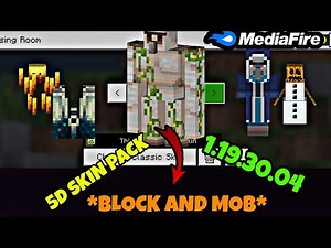 Block And Mob 5D Skin Pack Download | 1.19.30.04 | MCPE |