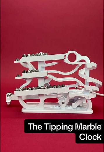 Tipping Marble Clock: Build Your Own Unique Timepiece