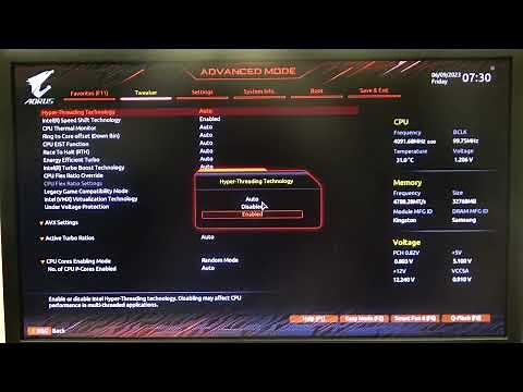 How to Enable/Disable Hyperthreading on Gigabyte AORUS Z690 Series Motherboards | Step-by-Step Guide
