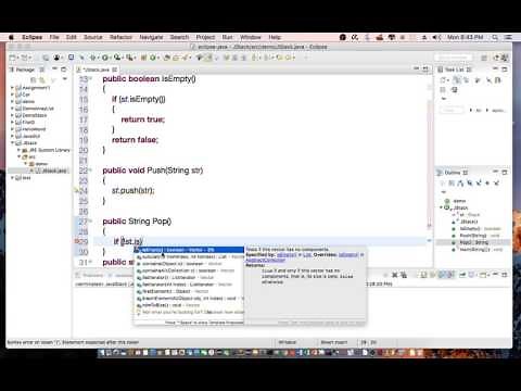 Java java.util.Stack Tutorial