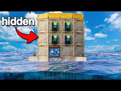 I Built a Hidden Oil Rig Underwater Base in Rust