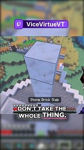 The things I do for a beautiful Minecraft world 😂 #vtuber #minecraft