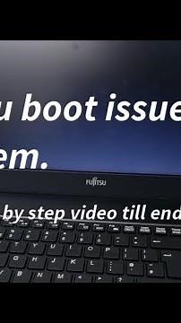 How to resolve Fujitsu Lifebook No boot device found error or boot from hard drive or USB CSM mode.