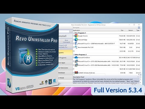 Revo Uninstaller Pro 5.3.4 | Latest Version | Best uninstaller for Windows | 2024