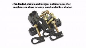 STEREN Coaxial Cable Clips - Cable Holder - Wire Clips - Siding Clips for Hanging - Cord Holder for Desk - Cable Clamps (White, 100 Count - Single Screw)