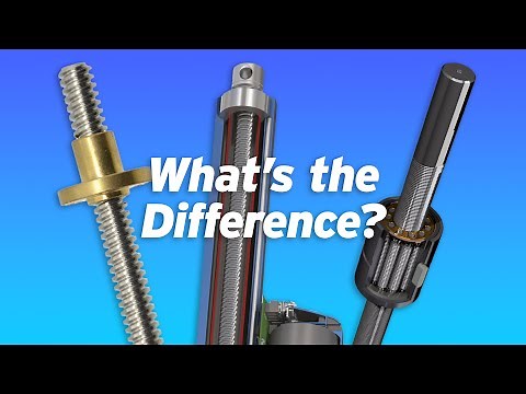 Lead Screw, Ball Screw, and Roller Screw Cylinders: What's the Difference?