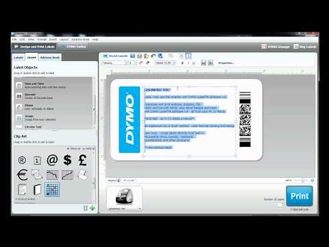 How to build your own label template in DYMO Label Software?