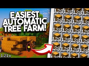 EASIEST AUTO Tree Farm in Minecraft 1.21.5!