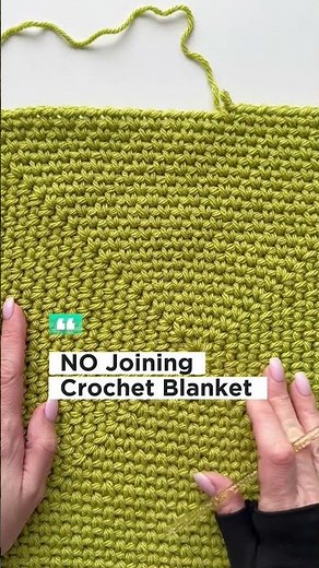 Easy Crochet Moss Stitch Blanket! Full Tutorial on My Channel!