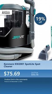Kenmore KW2001 SpotLite Spot Cleaner