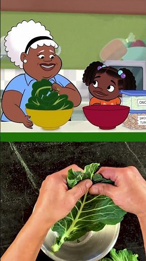 Let Them Cook: Collard Greens 🥬 | Phoebe & Jay | PBS KIDS #Shorts