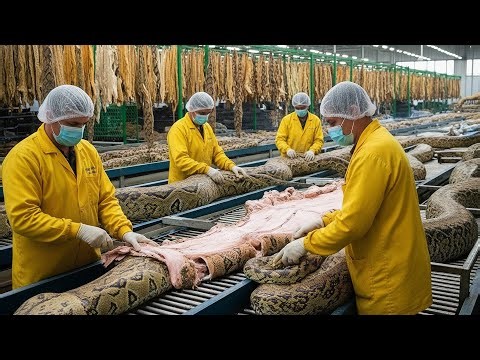 Inside a Snake Leather Factory: How Snake Become Luxury Jackets | Full Process