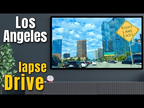 Los Angeles Drive 4K | From Downtown to Calabasas | Relaxing Timelapse Music
