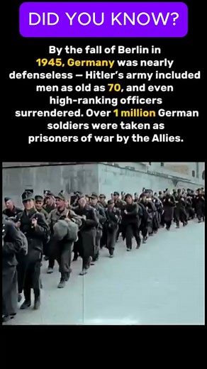 Over 1 Million German Soldiers Surrendered after the Berlin of Berlin #history #war #ww2 #shortsreels | Declassified Archives
