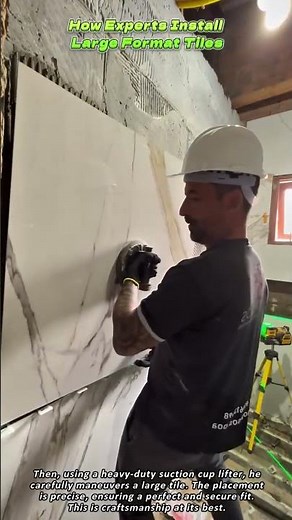 How Experts Install Large Format Tiles