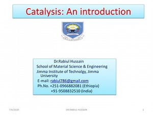 PPT - Catalysis Lecture 1 PowerPoint Presentation, free download - ID:10588218