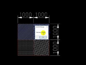AutoCAD tutorial | Sum of Hatch area AutoCAD