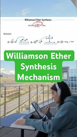 Williamson Ether Synthesis Mechanism #organicchemistry