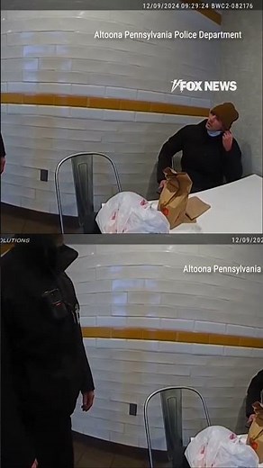 JUST IN: Newly released footage shows officers approaching Luigi Mangione #shorts #usa #us #watch